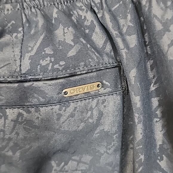 Orvis Embossed travel Skort in blue Shattered print size small - Picture 6 of 14